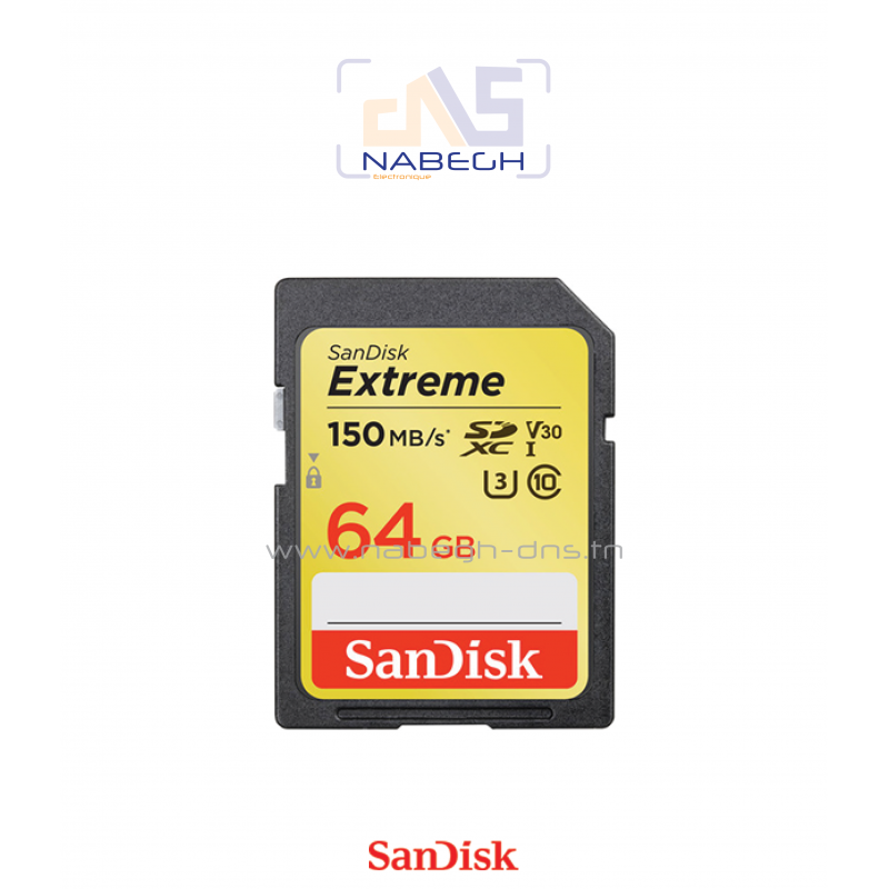 Carte mémoire SANDISK SD 64GB